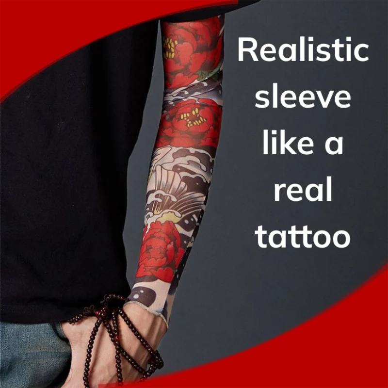 Anti-UV Ice Silk Tatoo Sleeve - Image 2