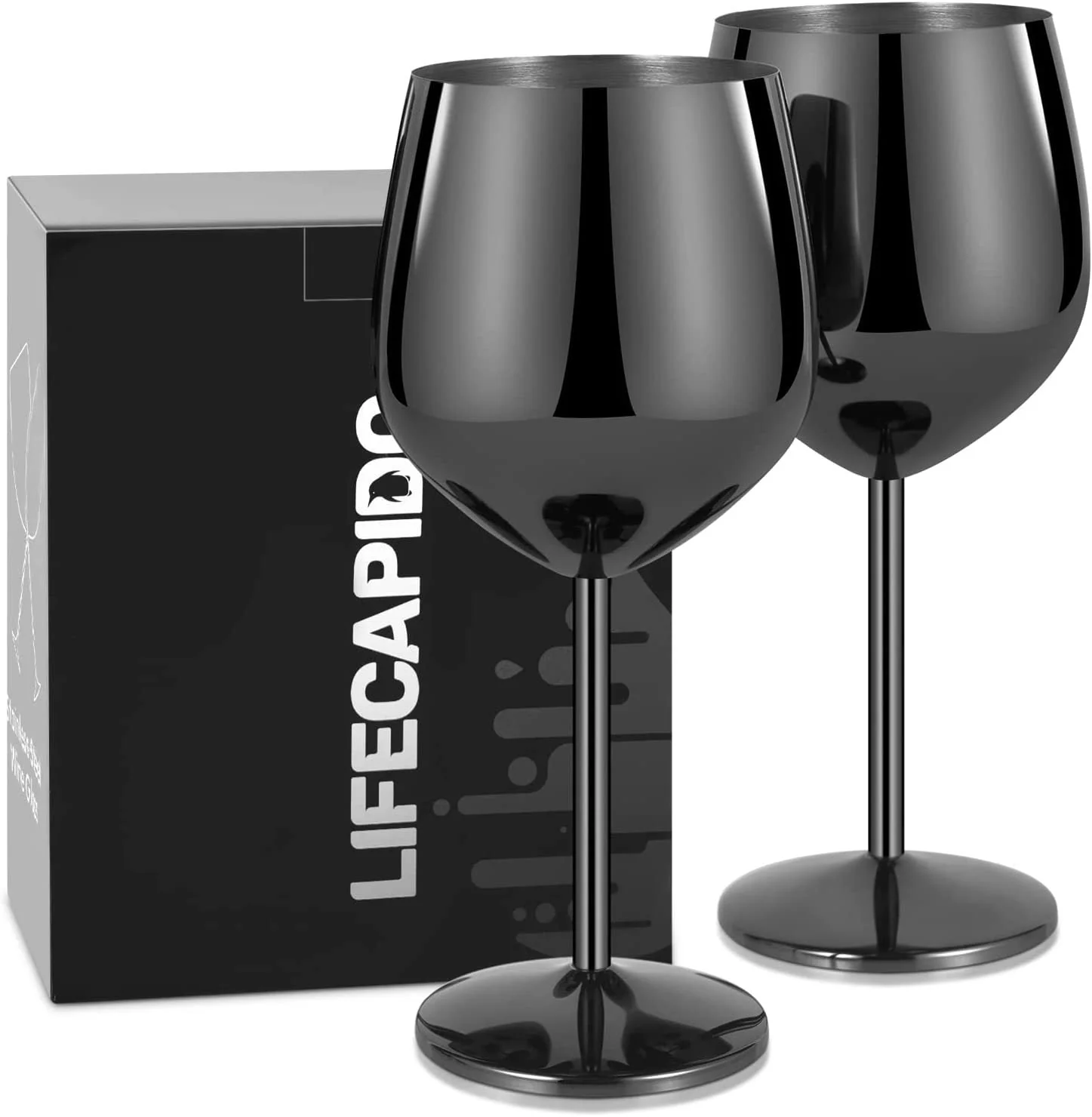 500ml Stainless Steel Wine Glasses - Image 11