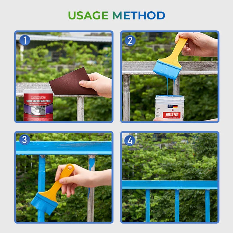 Buy 2 Free Shipping - Water-based Metal Rust Remover Metallic Paint - Image 4