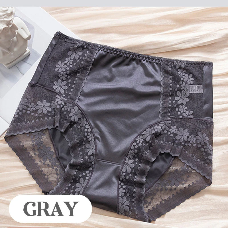 Women's High-Waisted Satin Lace Panties - Image 12