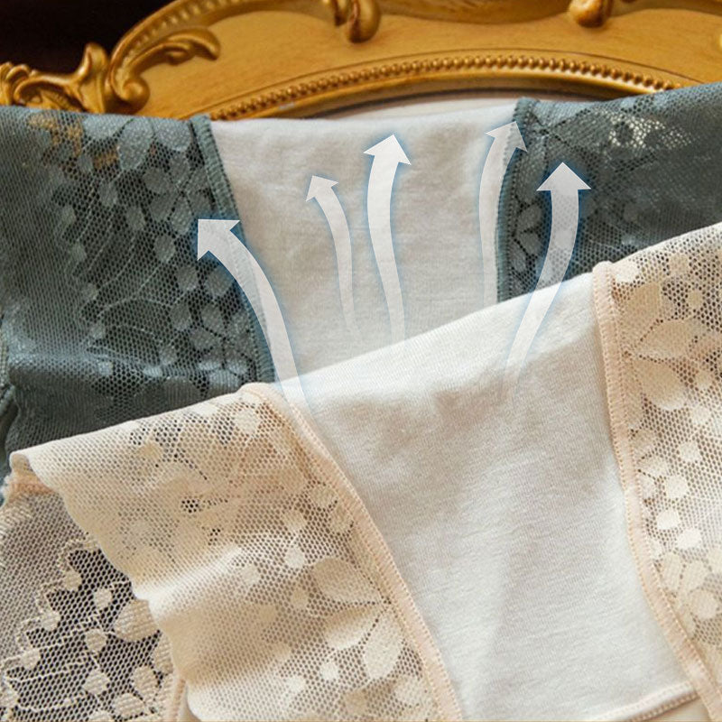 Women's High-Waisted Satin Lace Panties - Image 6