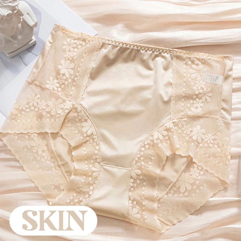 Women's High-Waisted Satin Lace Panties - Image 9