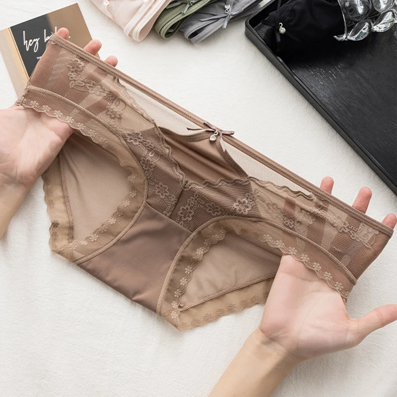 Women's Mesh Lace Hollow out Lightweight Panties - Image 5