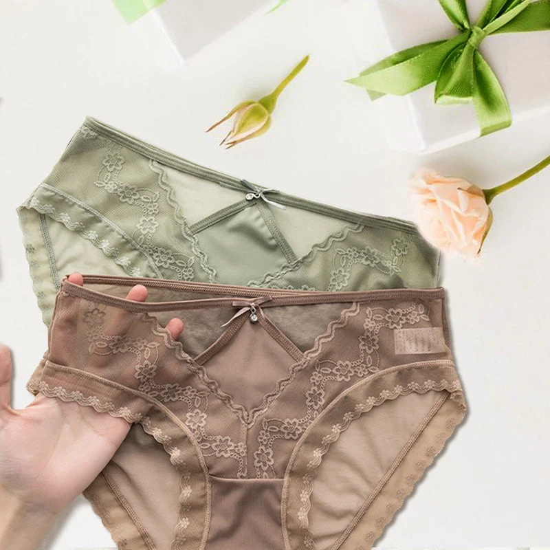 Women's Mesh Lace Hollow out Lightweight Panties - Image 9