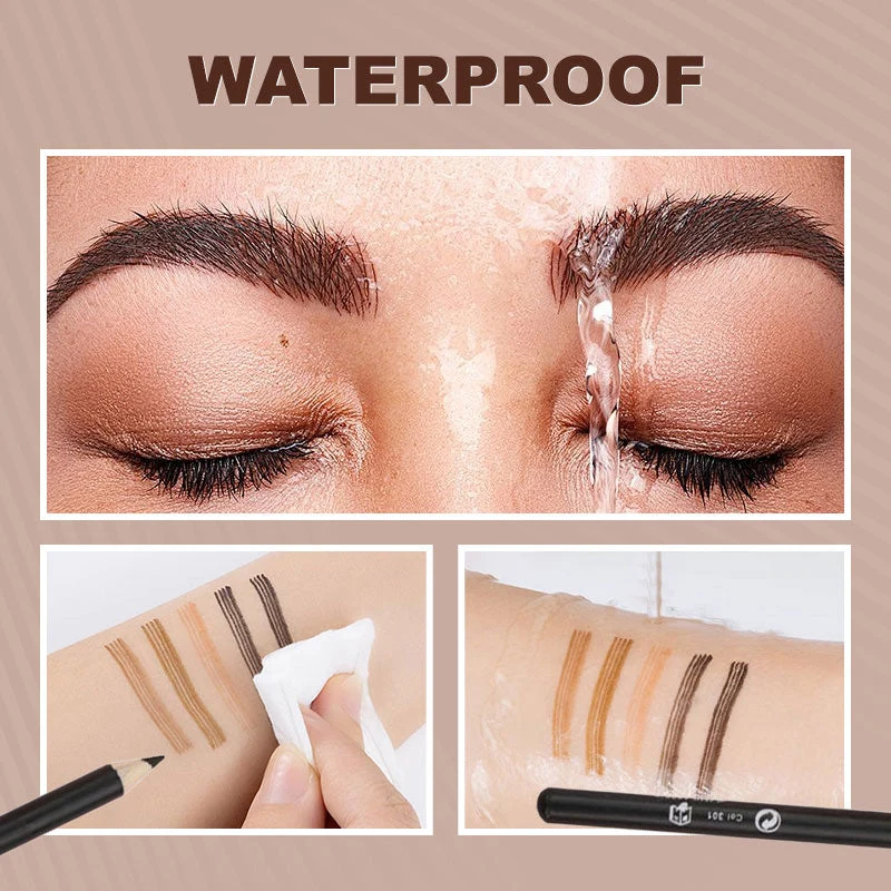 Wooden Waterproof Long Lasting Hardcore Eyebrow Pencils - Image 3
