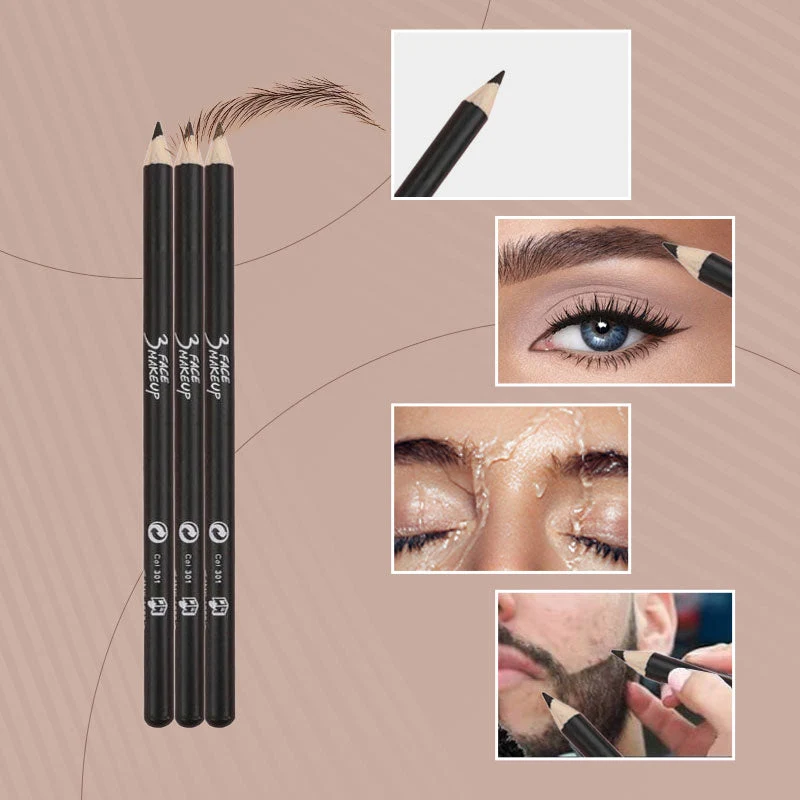 Wooden Waterproof Long Lasting Hardcore Eyebrow Pencils - Image 4