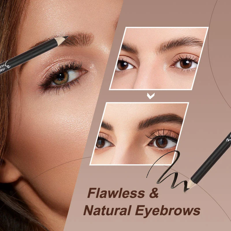 Wooden Waterproof Long Lasting Hardcore Eyebrow Pencils - Image 5