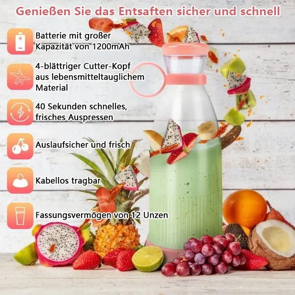 🎄 Christmas Deals 🎄 Portable Juicer Bestseller | 🌟 Fresh Juice, Anytime, Anywhere! - Image 6